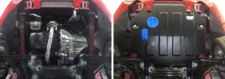 Защита двигателя и КПП для FAW Oley МКПП (2014-2015) № 111.8008.1