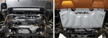 Защита радиатора для Mercedes X-Class 4WD (2017-2020) № 2333.4164.2.6