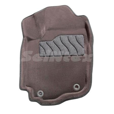 Коврики салона 3D текстильные для Toyota RAV4 (2012-2018) серые № 85860