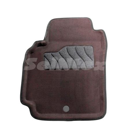 Коврики салона 3D текстильные для Nissan Almera Classic (2006-2013) серые № 71728