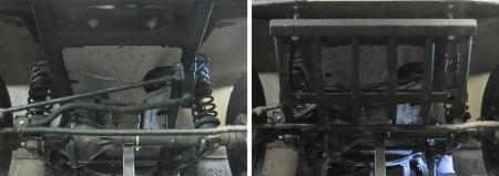 Защита рулевых тяг из трубы для УАЗ Hunter (2009-2025) № 222.6314.1