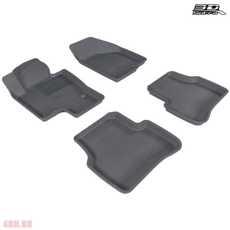 Коврики салона Sotra Liner 3D Lux серые для Volkswagen Passat B6 (2005-2011) № STR74-00210