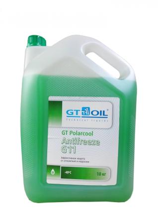 Антифриз G11 GT Polarcool готовый 10л (зеленый) артикул 1950032214021