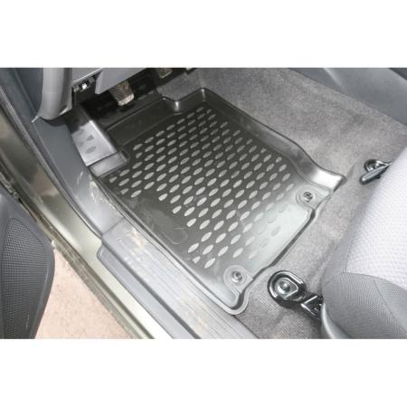 Коврики салона Element 3D для Mitsubishi L200 (2015-2023) бюджетная комплектация № CARMIT00003