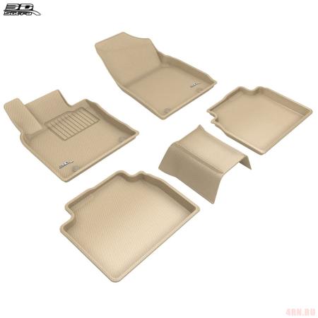 Коврики салона Sotra Liner 3D Lux текстильные для Lexus ES350 (2019-2024) бежевые № ST 74-00698