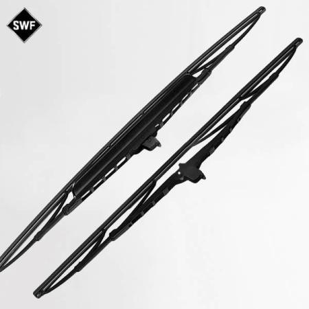 Щетки стеклоочистителя SWF Das Original Spoiler каркасные (водительская со спойлером) для Mazda 626 седан (1997-2003) № 116607+116126