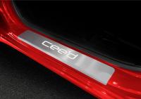 Накладки на внутренние пороги для Kia Ceed II (2012-09.2018) № NP.2804.3