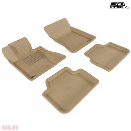 Коврики салона Sotra Liner 3D Lux бежевые для BMW X3 (E83) (2006-2010) № ST 74-00281