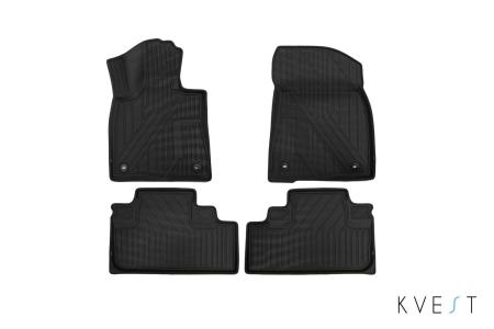 Коврики в салон 3D Kvest для Lexus RX (2015-2022) серые № KVESTLEX00001Kg1
