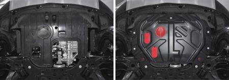 Защита двигателя и КПП для Kia Soul АКПП (2014-2019) № 111.02845.1