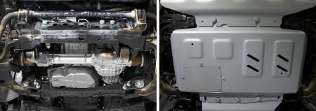 Защита двигателя для Nissan Pathfinder (2004-2014) № 2333.4165.2.6