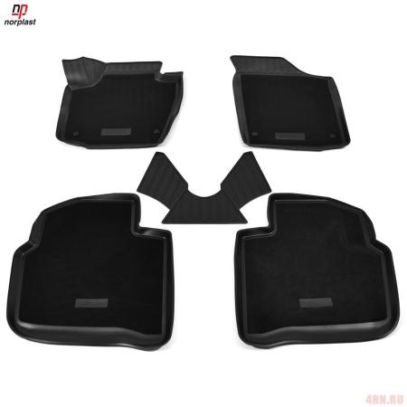 Коврики салона Norplast 3D комбинированные для Seat Toledo (2012-2018) № NPA11-C81-651-CM