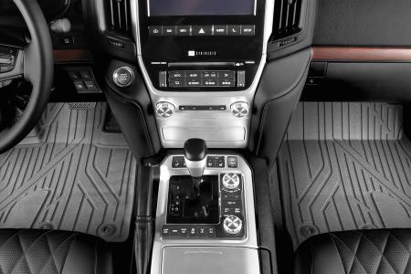 Коврики в салон 3D Kvest для Toyota Land Cruiser 200 (2015-2021) серые № KVESTTYT00001Kg