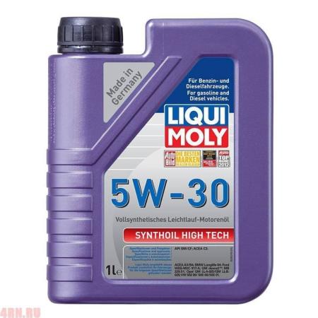 Масло LIQUI MOLY Synthoil High Tech 5W30 SM\CF;C3 моторное синтетическое 1л артикул 9075