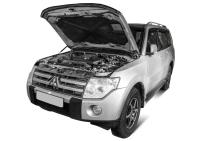  упоры капота для mitsubishi pajero 4 (2006-2021) 2 шт. № a.st.4004.1