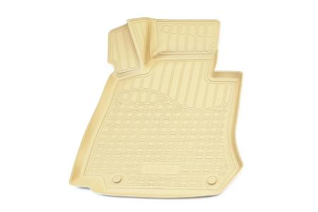 Коврики салона Norplast 3D для Mercedes GLC-Class (X253) (2015-2022) бежевые № NPA11-C56-525-B