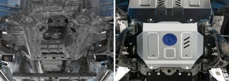 Защита радиатора и двигателя для Toyota Hilux 4WD (2015-2025) без крепежа, 2-я часть № 3.9502.1