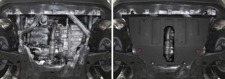 Защита двигателя и КПП для Jeep Renegade 4WD (2014-2025) № 111.02743.1