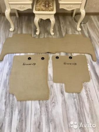 Коврики салона оригинальные для Lexus LX570 5 мест (2015-2021) бежевые № PZ49C-Q2353-DN