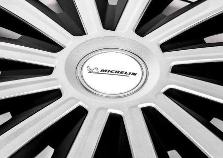 Колпаки колесные MICHELIN 13", "Космо", серебристо-черные, 4 шт. № 300269