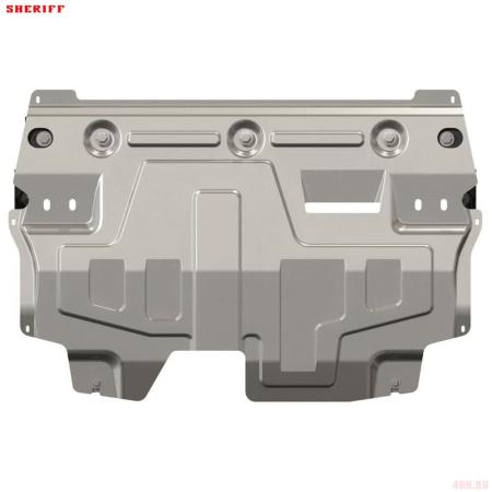 Защита картера и КПП для Skoda Fabia (RS, Scout, Combi) (2007-2014) № 21.2419 V2