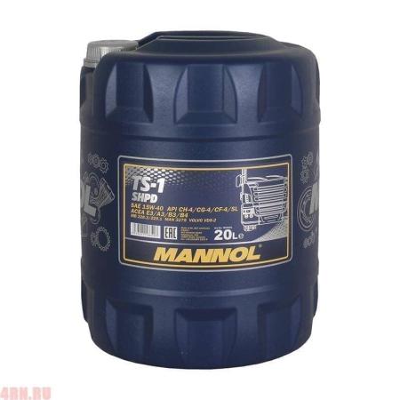 Масло MANNOL TS-1 SHPD 15W40 моторное минеральное 20л артикул 1253