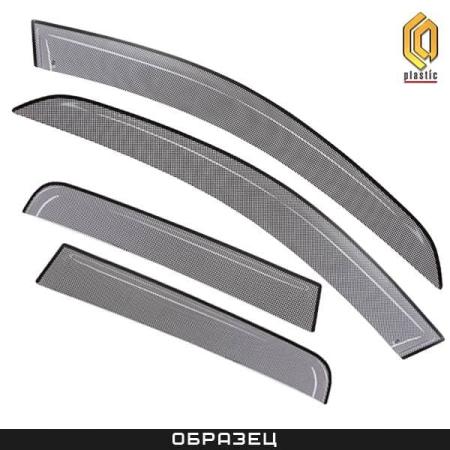 Дефлекторы окон CA Plastic шелкография черные Clips для Honda Accord (2002-2007) № 2010030500904CPS