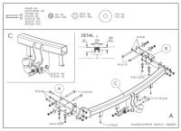 Фаркоп Galia для Hyundai Santa Fe (2006-2012) № H069A