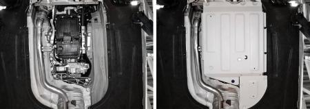 Защита КПП для BMW 3-Cерия 4WD (2018-2025) 2 части № 333.0537.1