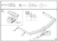 Фаркоп Galia для Ford C-Max (2003-2010) № F091A