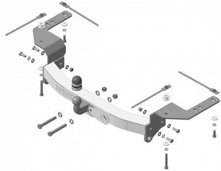 Фаркоп Motodor для Toyota Land Cruiser 200 (2007-2021) № 92502-FN