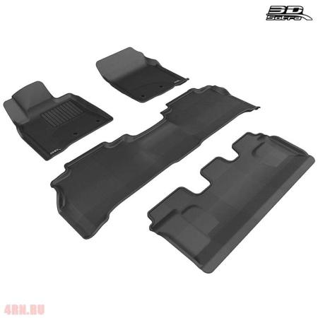 Коврики салона Sotra Liner 3D VIP для Lexus LX 570 (2008-2012) 3 ряда № ST 73-00044