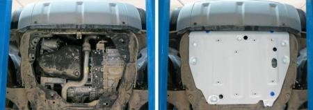 Защита двигателя и КПП для Jaguar E-Pace АКПП 4WD (2017-2024) № 333.3103.1