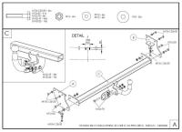 Фаркоп Galia быстросъемный для Hyundai i30 FD хэтчбек (2007-2010) № K029C