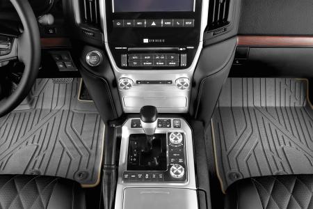 Коврики в салон 3D Kvest для Toyota Land Cruiser 200 (2015-2021) серые № KVESTTYT00001Kg2
