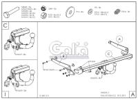 Фаркоп Galia Mazda 3 (2013-2018) № M135A