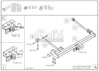 Фаркоп Galia для Opel Vivaro (2015-2018) № O066C
