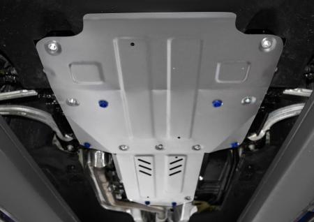 Защита двигателя, КПП и раздаточной коробки для Kia Stinger 4WD (2017-2023) 2 части № K333.2841.1