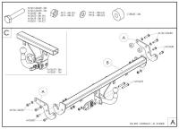 Фаркоп Galia Kia Rio (2005-2011) № K033A