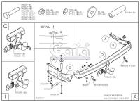 Фаркоп Galia для SsangYong Rexton (2007-2012) № S109C