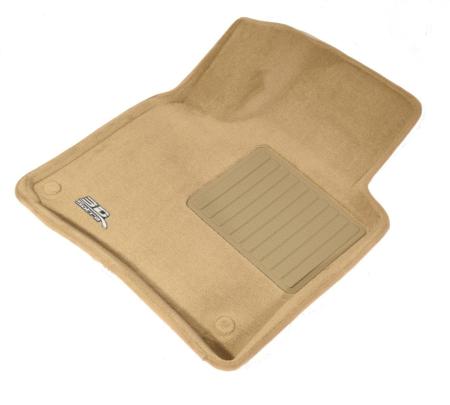 Коврики салона Sotra Liner 3D VIP бежевые для Volkswagen Touareg (2010-2018) № ST 73-00053