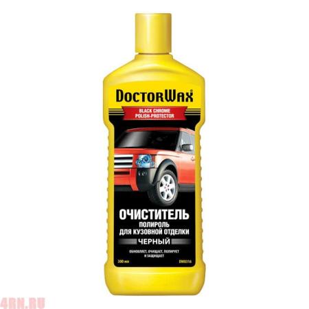 Полироль декоративной кузовной отделки,черный 0,3л DoctorWax № DW8316