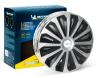 Колпаки колесные MICHELIN 14", "Космо", серебристо-черные, 4 шт. № 300270
