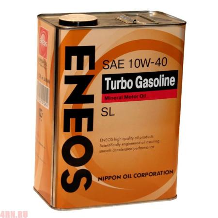 Масло ENEOS Turbo Gasoline 10W40 SL моторное полусинтетическое 0,946л SUPER GASOLINE SL 10W40 п/c артикул OIL1354