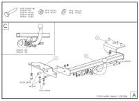 Фаркоп Galia быстросъемный для Toyota Auris хэтчбек (2007-2012) № T056C