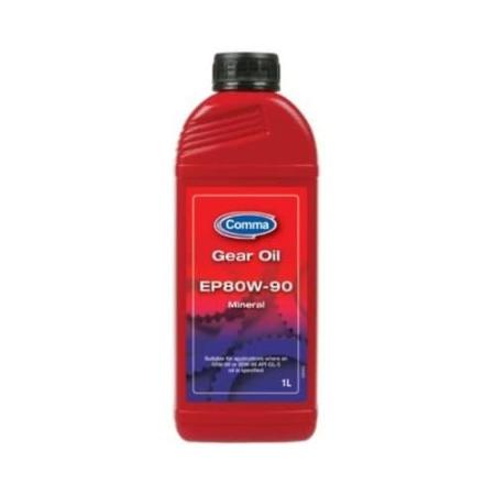 Масло трансмиссионное 80W90 COMMA 1л EP80W90 GL5 GEAR OIL артикул EP80901L