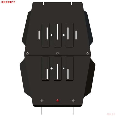 Защита КПП и раздаточной коробки для Great Wall Hover с новой рамой (2005-2010) № 28.1435