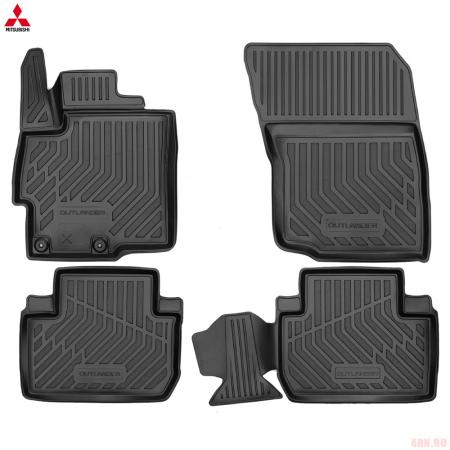 Коврики 3D салона оригинальные для Mitsubishi Outlander (2012-2022) 2WD/4WD № MZ353017