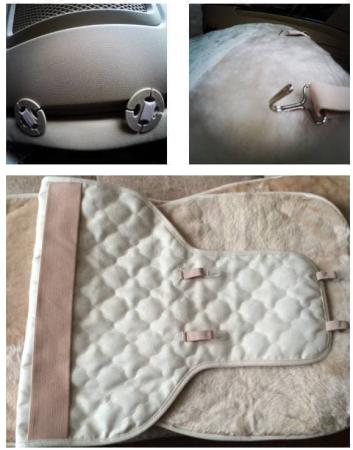 Накидка меховая из овчины бежевая