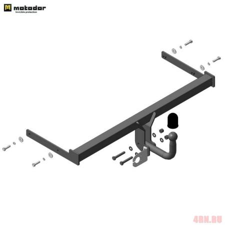 Фаркоп Motodor для Volkswagen Polo седан (2010-2020) № 92702-A